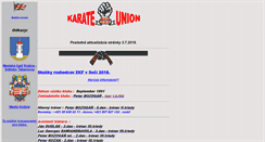 Desktop Screenshot of karateunion.sk