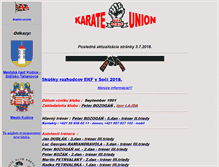 Tablet Screenshot of karateunion.sk